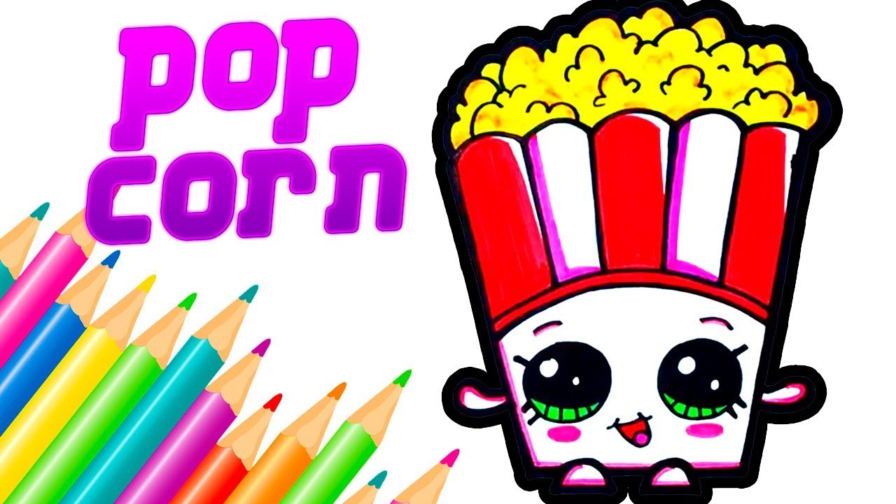 Como Dibujar Unas Palomitas De Maiz Muy Kawaii Youtube