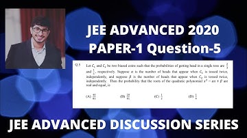 JEE Advanced 2020: Paper - 1 Q-5| MATHS Solution| JEE Maths | Jitendra Kumar(IIT Guwahati).