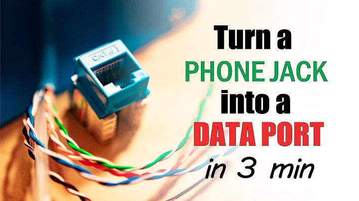 Learn how to turn your phone jack into an ethernet port in 3 minutes.
