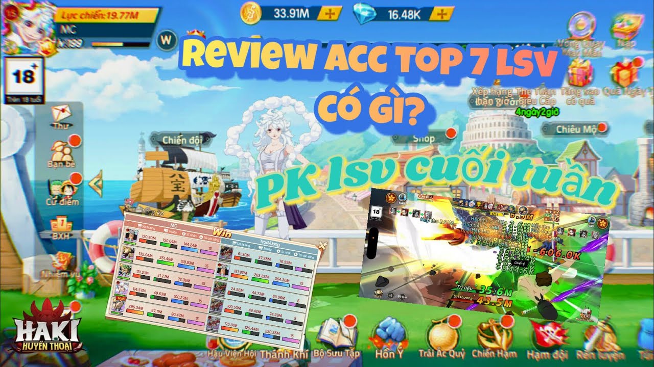 #1 Haki Huyền Thoại : PK CHÁY MÁY CUỐI TUẦN CUHG TOP 7 lsv !