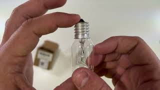 Microwave Bulb Replacements 125V 40W GE WB36X10003 Unboxing