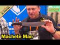 Joe Flowers Waving Condor Knives In My Face at Blade Show
