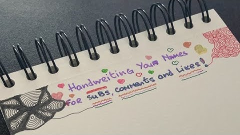 Subscribe & Watch Me Write YOUR Name #handwriting #calligraphy #ocd #calming #satisfying #doodle