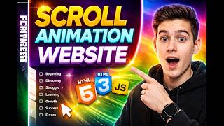 Let's Build a Animation Website with HTML, CSS & JavaScript | Storytelling UI Design