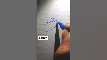 shiva name signature #shorts