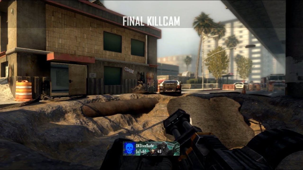 Black Ops 2 Death Machine Killcam Hardcore Team Deathmatch Awesome