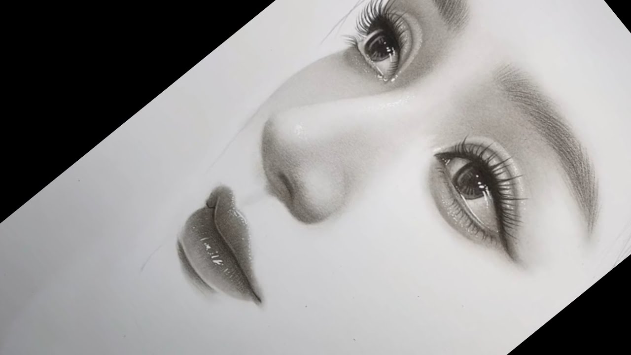 Learn How to Draw a Hyper Realistic Face Step by Step with Charcoal ...