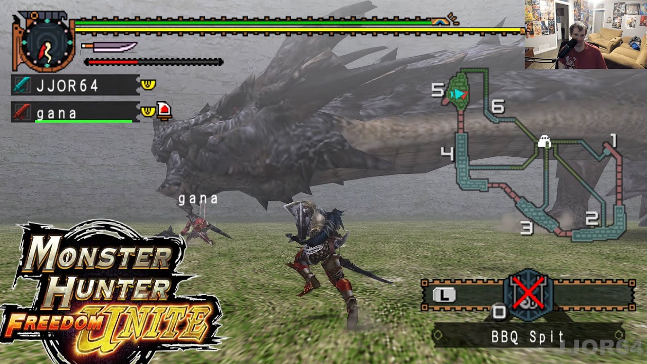 Monster Hunter Freedom Unite (PSP) - Online Hunts - JJOR64 plays PlayStation Portable (1/25-26/26)