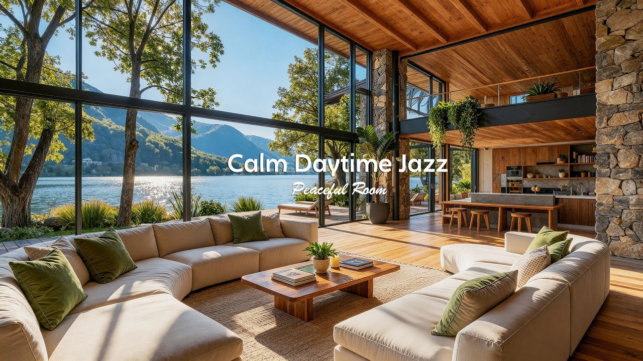 Calm Daytime Jazz ☕ Warm Café Ambience for Focused Work, Stress Relief & Relaxation