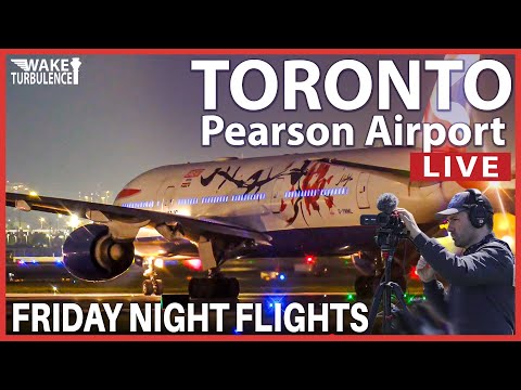 🔴LIVE Toronto Pearson Airport Plane Spotting | Friday Night Flights CYYZ