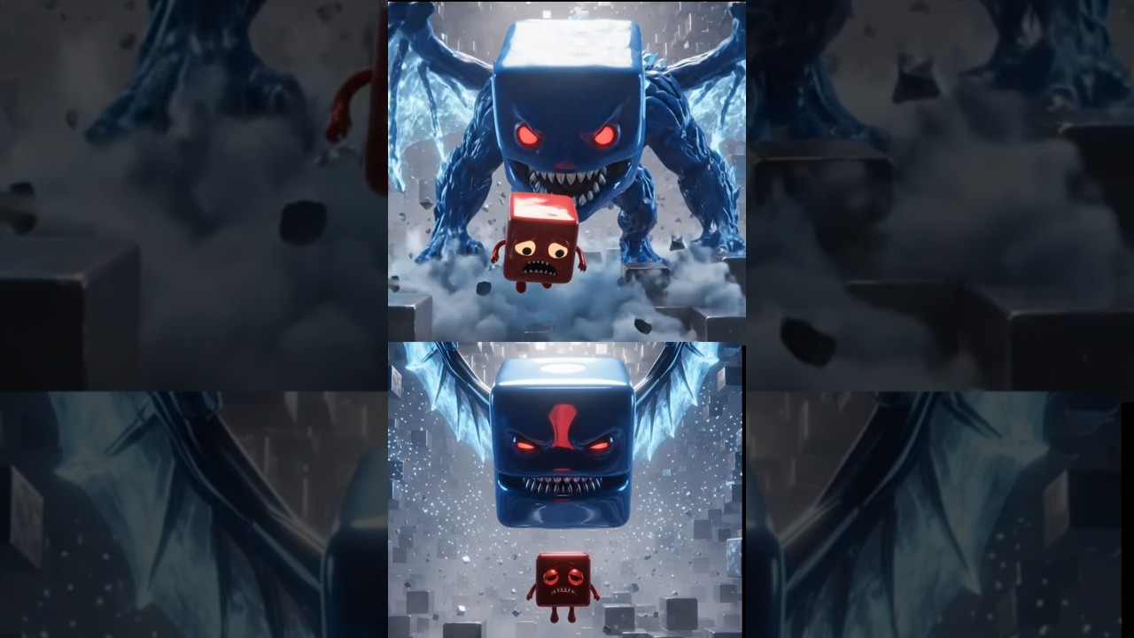 Cube Monster Evelution 3d Animation
