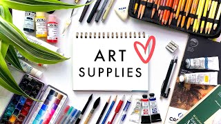 ART SUPPLIES | Tips + Demos | All Mediums!