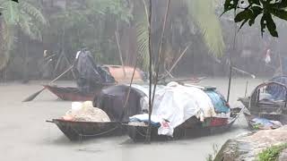 Homeless Gypsy Families of Bangladesh Living inside Boat During Heavy Rain