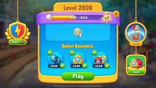Mobile game: Fishdom - Full of boosters in 30 minutes - Level 2808, 2809,โฆ2820 and minigame