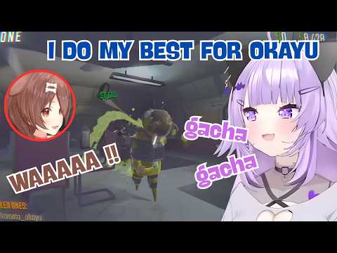 Korone WORKS SO HARD Just So Okayu Can Play Gacha! [Hololive R.E.P.O]