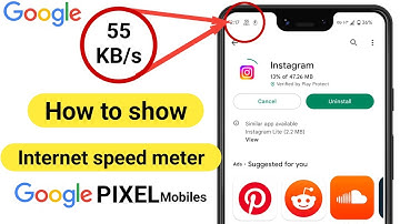 How to show internet speed meter in Google Pixel Mobile/Show internet speed in Google pixel 3xl