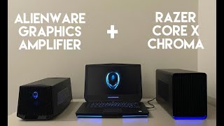 Alienware Graphics Amplifier & Razer Core X Chroma - Dual Compatibility Test for Gaming/Mining