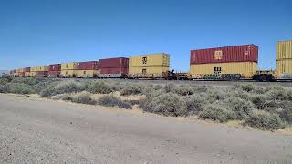 Monster WB BNSF Port Stack Train At Hodge CA! #bigbossrailfanner