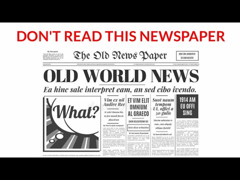 don't read this newspaper - don't read this newspaper