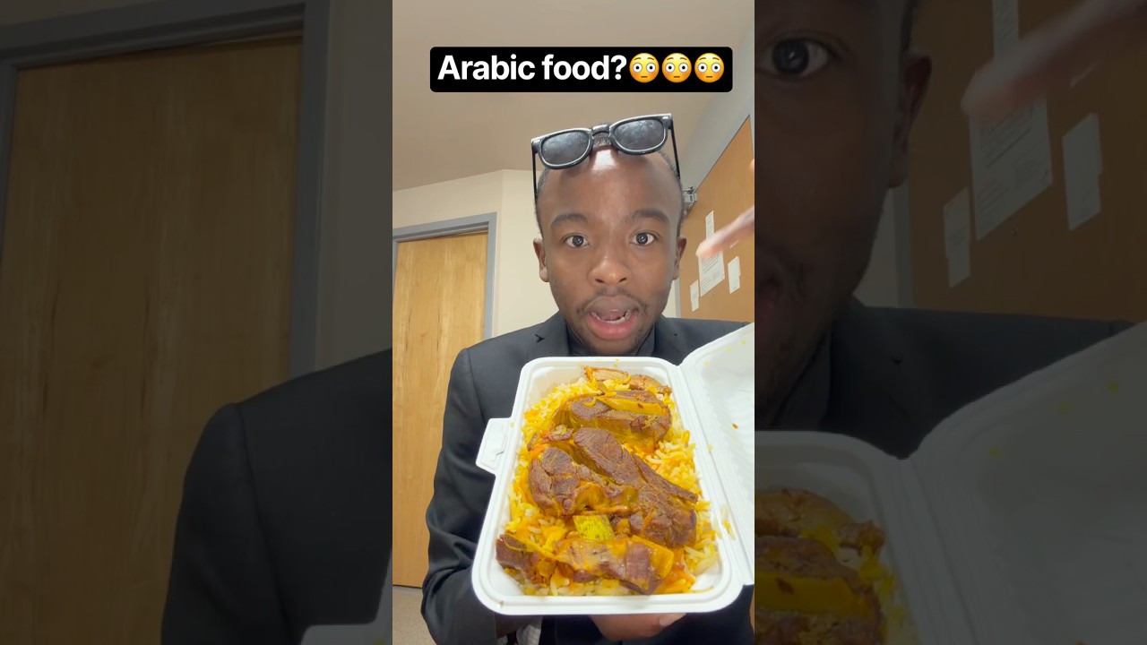 Trying Arabic food