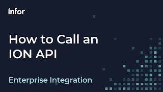 How to Call an ION API screenshot 1