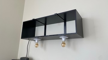 DIY Floating Shelf/Cabinet with Lights [How To]