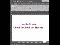 How To create Check In Check Out Tracker || Check Box in Excel #excelshorts #exceltips #exceltricks
