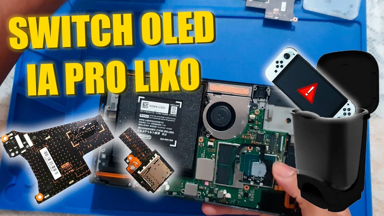NINTENDO SWITCH OLED IA PRO LIXO CONSEGUI REPARAR - YouTube