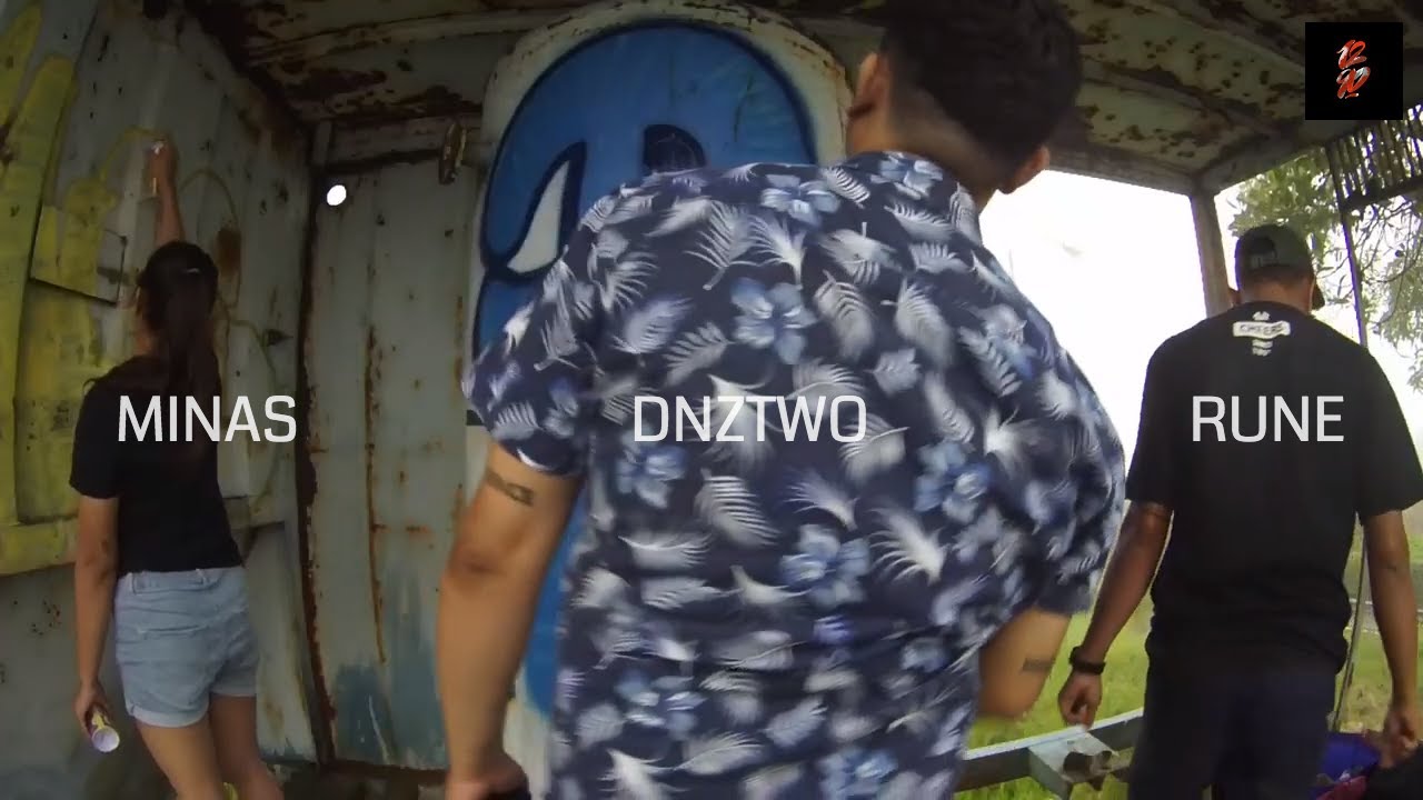 Bali graffiti Rune, Minas, and Dnztwo