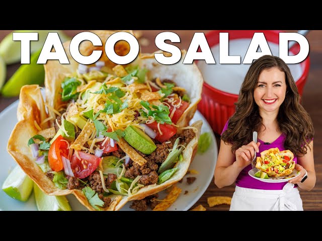 Bubbly Taco Salad Bowl Recipe Recipe - A Spicy Perspective
