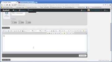 Creating a Basic Class Communication Announcement in BlueQuill