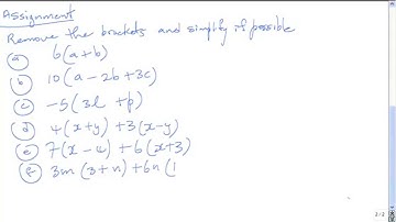 CXC CSEC Mathematics Lesson 2: Algebra Removing Brackets
