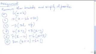 CXC CSEC Mathematics Lesson 2: Algebra Removing Brackets