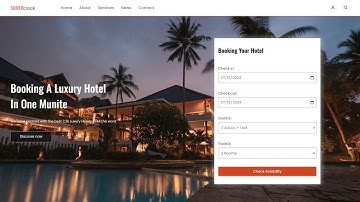 Build A Hotel Booking Website Using HTML CSS And JavaScript