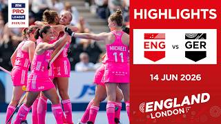 England vs Germany (W) | Full Highlights | FIH Hockey Pro League 2025-26 | 14 June 2026