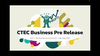 CTEC Level 3 Business, Unit 1 Pre release research project - tutorial