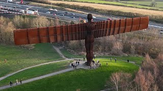 Angel Of The North By Drone Gateshead Dji Mini 4 Pro