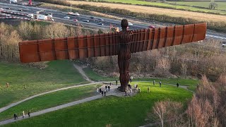 Angel of the North by drone Gateshead DJI Mini 4 Pro