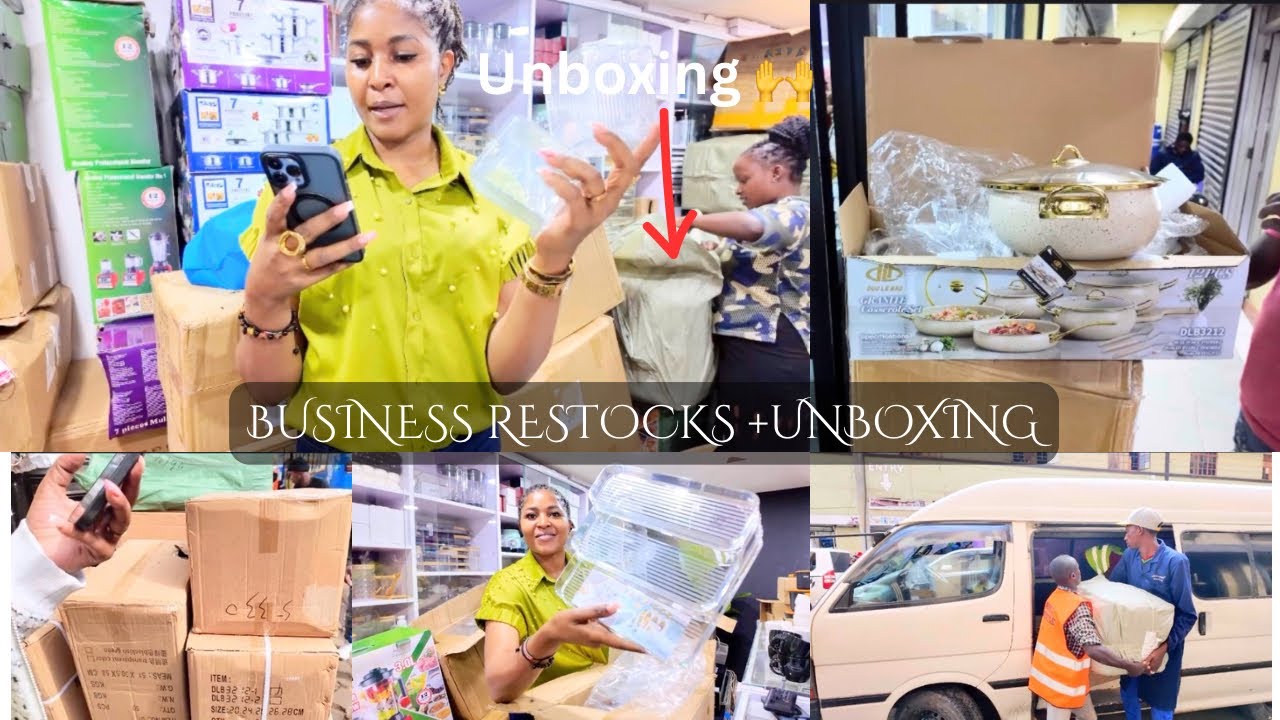 Business vlog: offloading @HOME_IMPORTS new arrivals, unboxing and restocking 