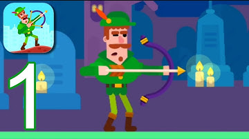 Bowmasters - Gameplay Walkthrough Part 1 - Robin (ios,Android)
