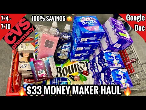 CVS Free & Cheap Coupon Deals & Haul | 7/4 – 7/10 | ALL FOR FREE + $33 PROFIT 🙌🏽