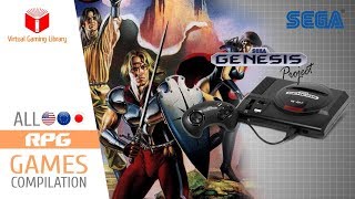 All SEGA Genesis/Mega Drive RPG Games Compilation - Every Game (US/EU/JP/BR)