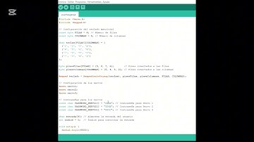 Puertas de garaje con Arduino y teclado matricial