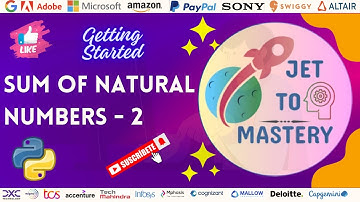 Sum of Natural Numbers - 2 || Python || தமிழில்