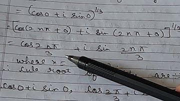 How to find cube root of unity.