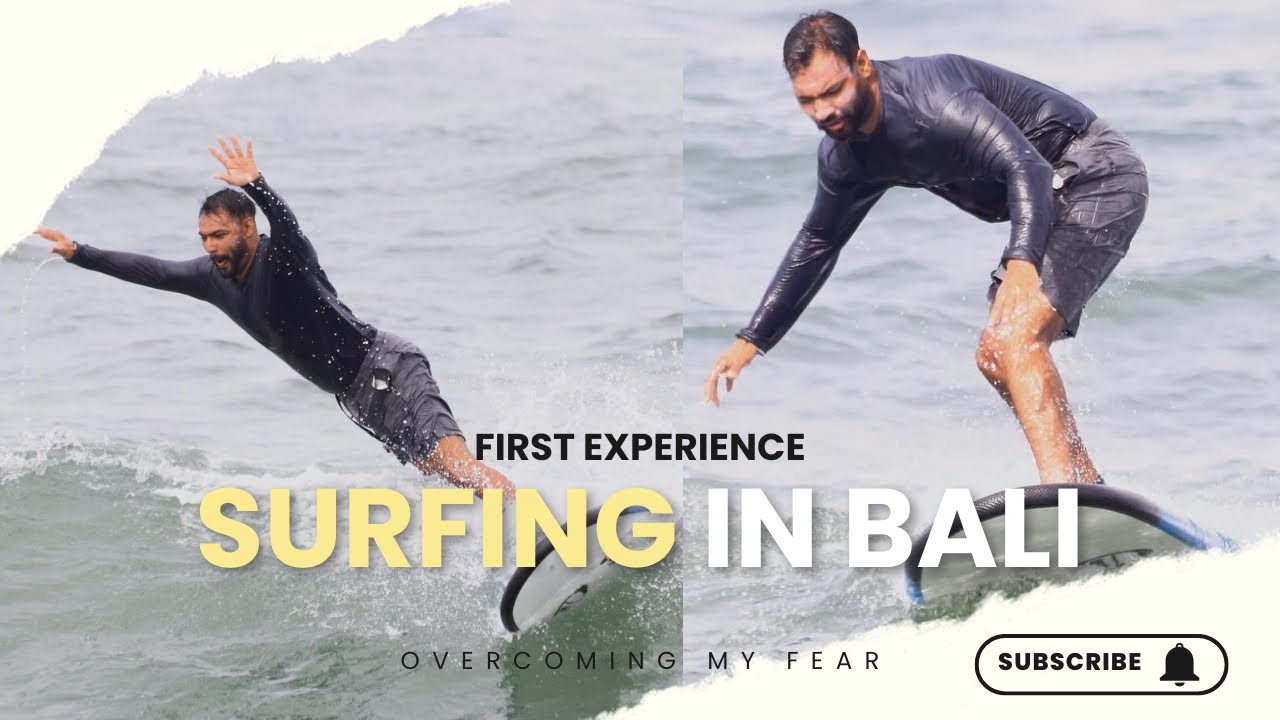 First Time Surfing 🏄‍♂️ | Adventure Day In Bali Indonesia | Garryjawandhavlogs