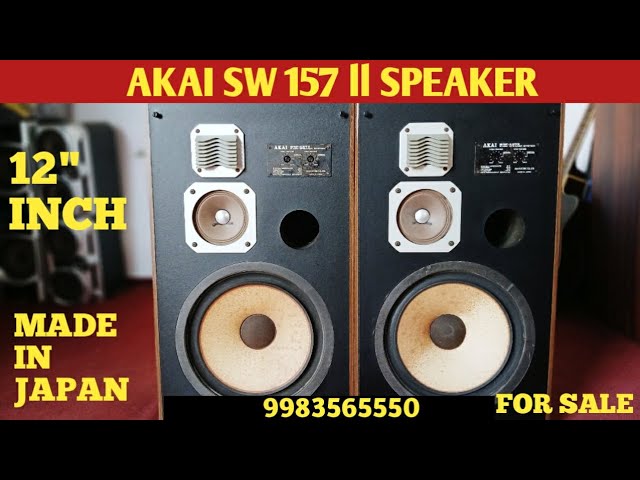 AKAI SW 157 ll VINTAGE SPEAKER / 12 INCH 3 WAY SPEAKER SYSTEM