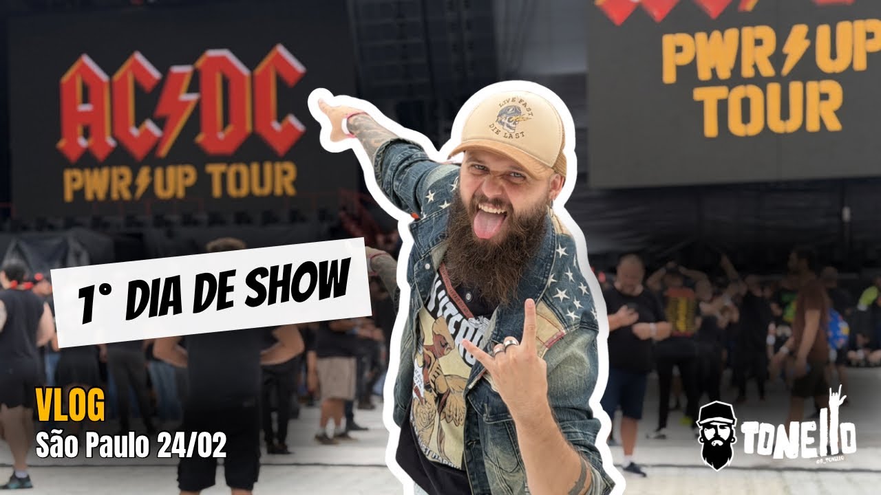 AC/DC volta ao Brasil depois de 17 ANOS! – Vlog São Paulo 24/02 - YouTube