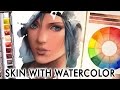 【HOW TO COLOR SKIN】 Watercolor Tutorial