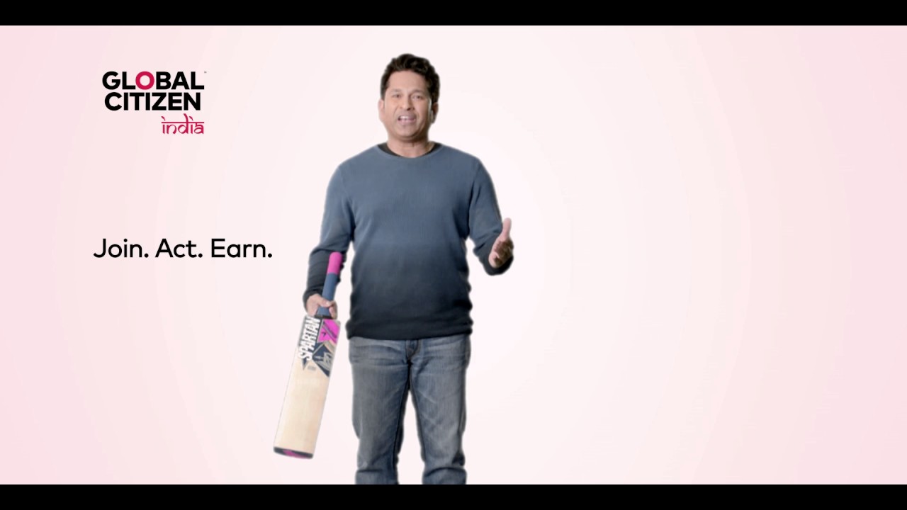 Sachin Tendulkar for Global Citizen India - YouTube
